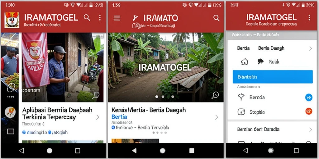 Tampilan antarmuka utama IRAMATOGEL yang informatif.