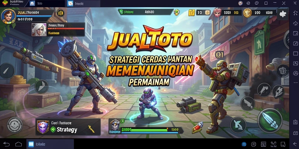 Tampilan antarmuka strategis JUALTOTO yang menarik.