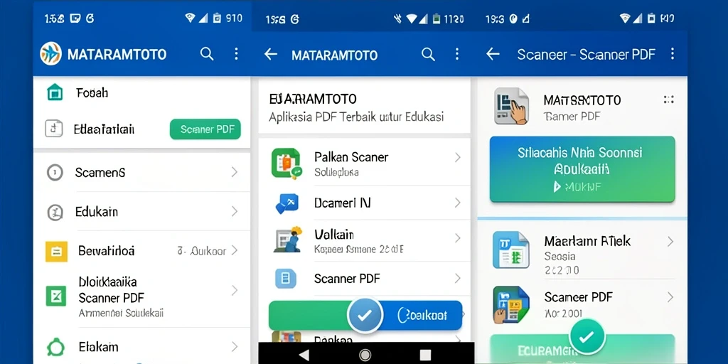 Antarmuka pengguna MATARAMTOTO yang mudah digunakan untuk Scanner PDF.