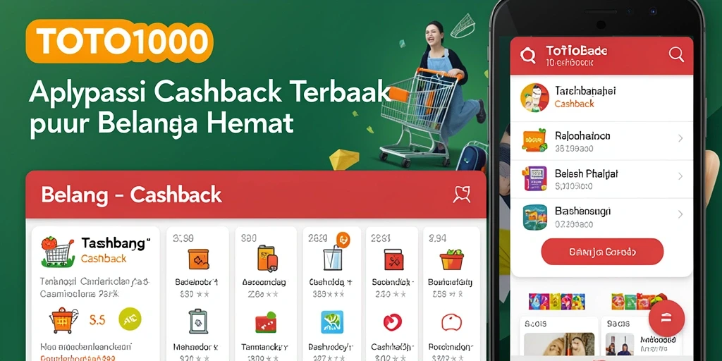 Antarmuka TOTO1000 menampilkan penawaran Cashback menarik dan mudah digunakan.